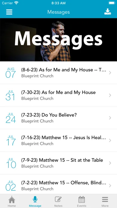 صور Blueprint Church App