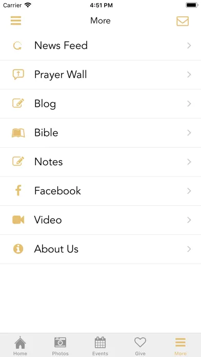 Скриншоты South Calvary Mobile App