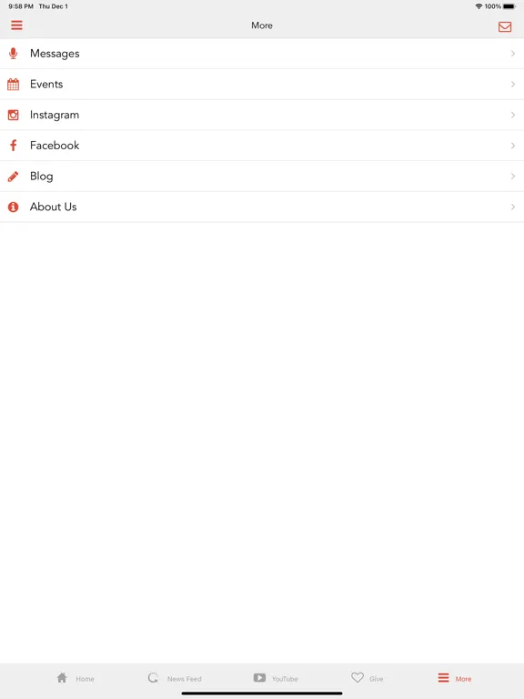 The Connexus Church App iPad  स्क्रीनशॉट