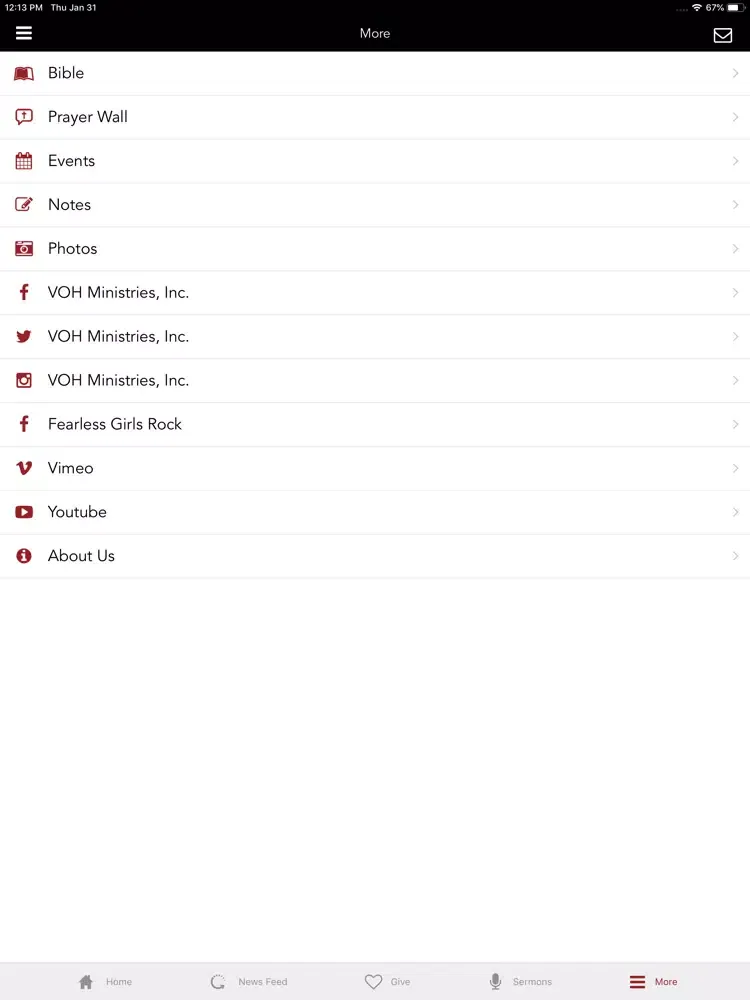 VOH Ministries Inc iPad  スクリーンショット