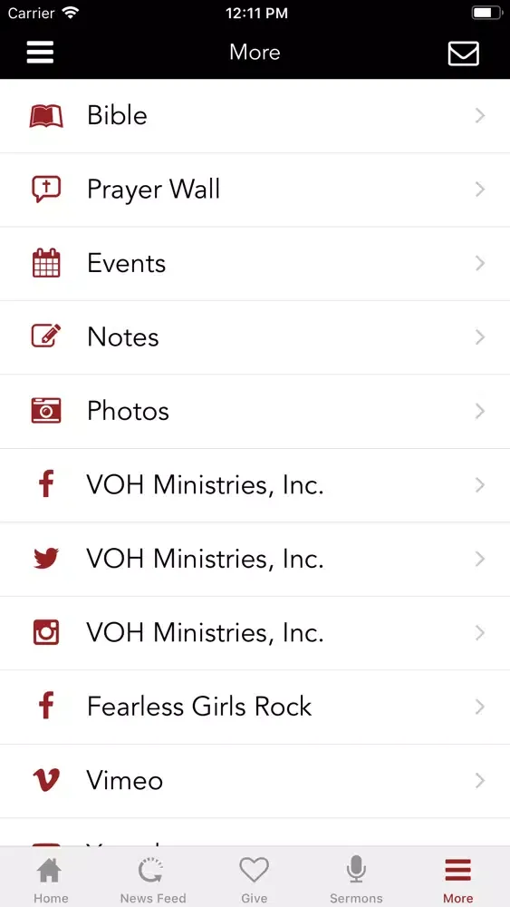 VOH Ministries Inc スクリーンショット