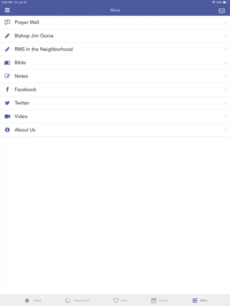 Rocky Mountain Synod ELCA iPad  스크린샷