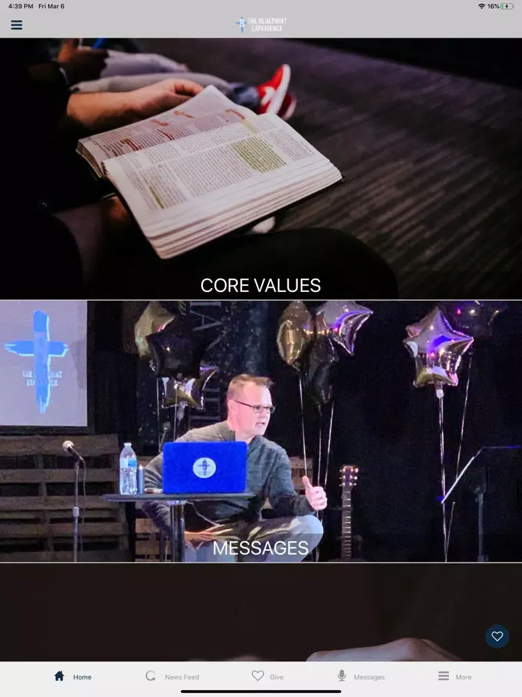 ภาพหน้าจอของ The Blueprint Experience App iPad 