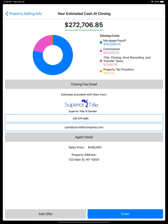 Superior Title of Sanibel iPad  Screenshots