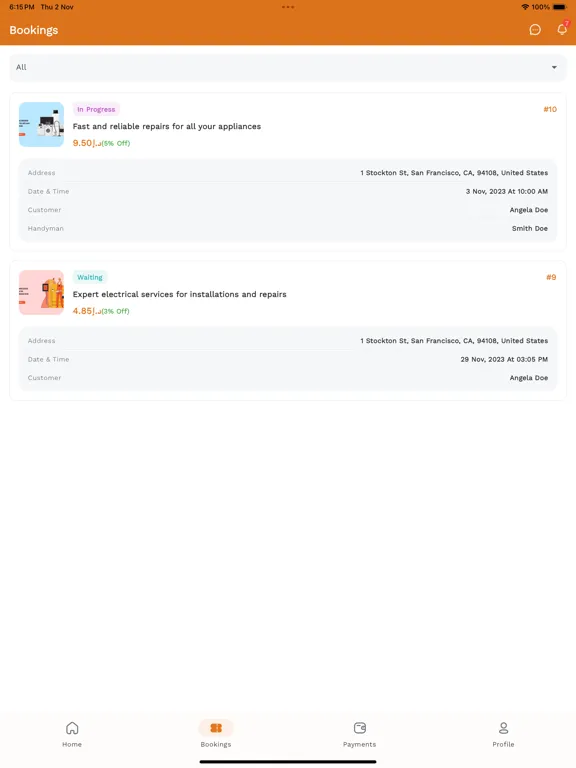 Скриншоты Titos Provider iPad 