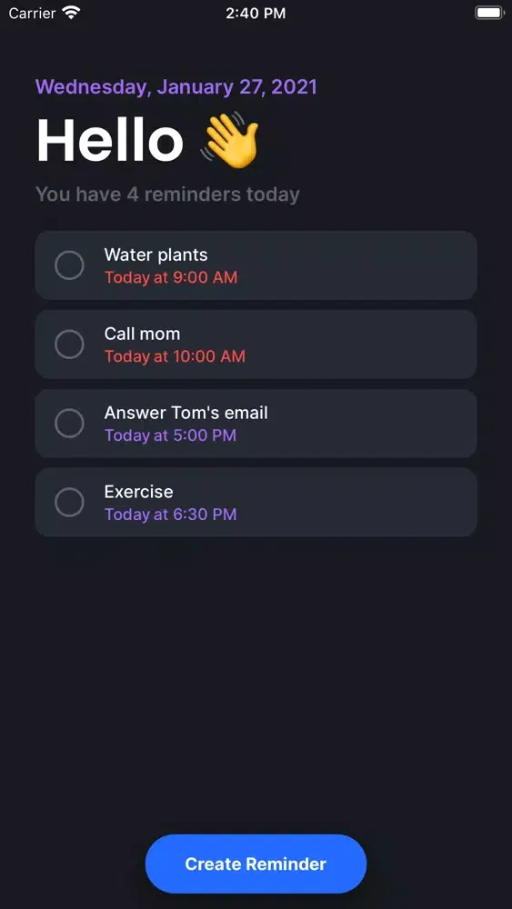 Ảnh chụp màn hình của Memo - Easy Reminders