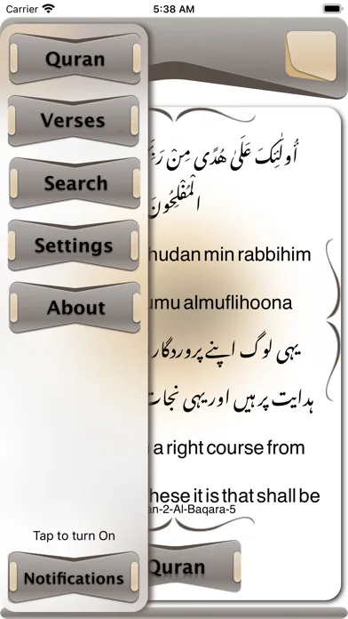 Tangkapan skrin Holy Quran Kareem Share Pro