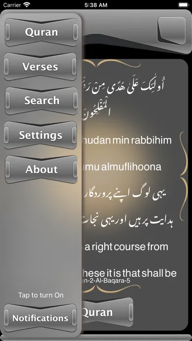 Tangkapan skrin Holy Quran Kareem Share Pro