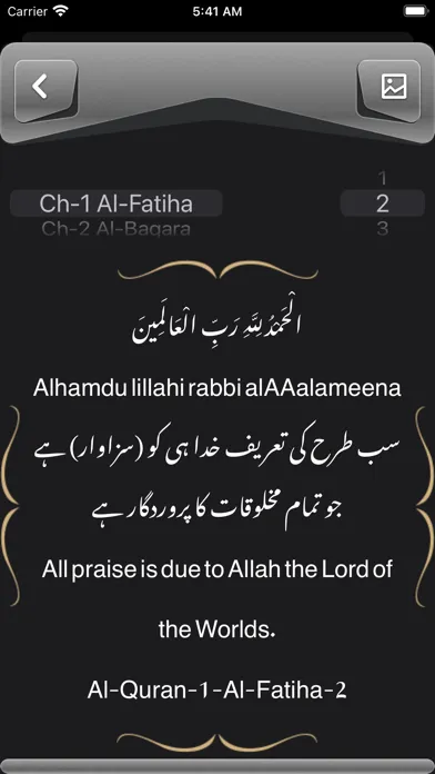 Tangkapan skrin Holy Quran Kareem Share Pro