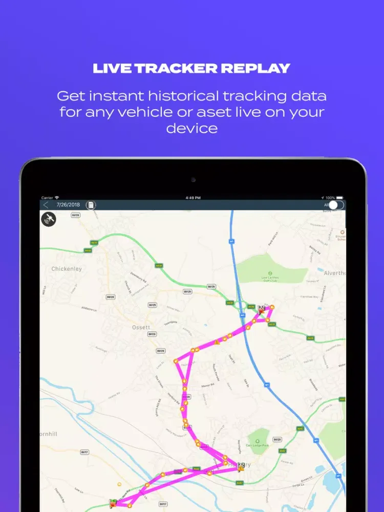 ภาพหน้าจอของ Titus Tracking iPad 