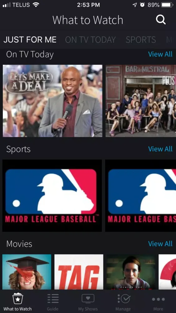 Cogeco TiVo Screenshots