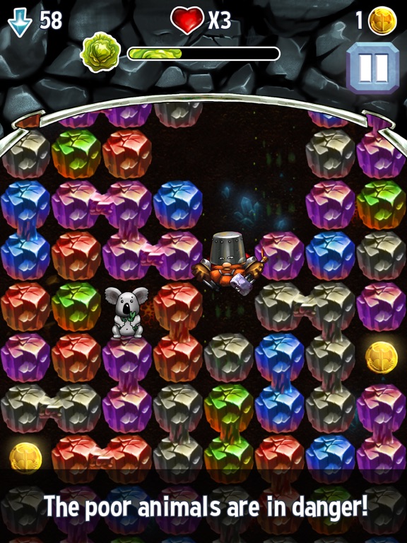 Boulder Rush - A hole lotta animals iPad  スクリーンショット