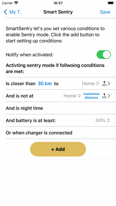 myT: For your Tesla سکرین شاٹس
