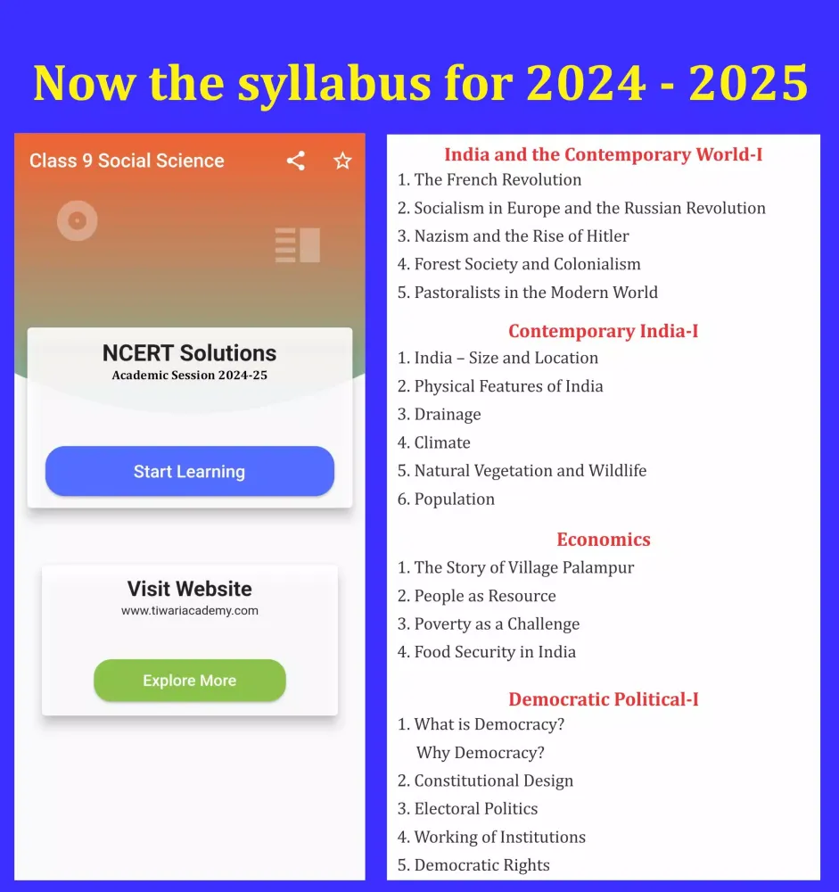 Class 9 Social Science 2024-25 Screenshots