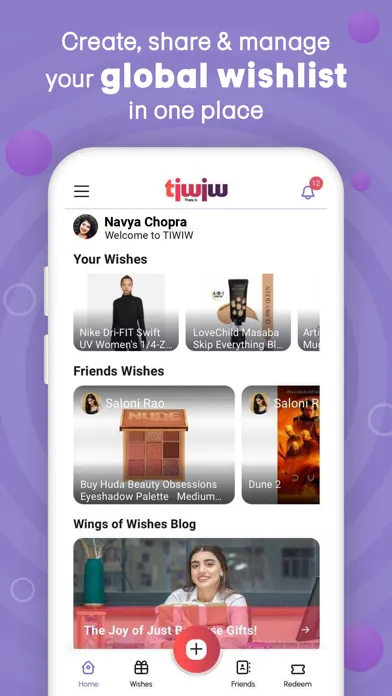 Capturas de tela do TIWIW – Wishlist & Gifts for U