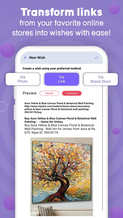 Capturas de tela do TIWIW – Wishlist & Gifts for U