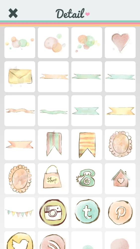 ภาพหน้าจอของ Cutify Me - Kawaii Photo Decoration with Dress Up Stickers Cute Face Masks Lovely Bokeh Light Effects and Vintage Filters