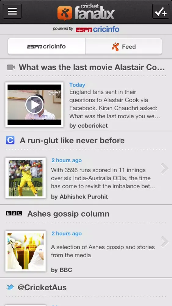 fanatix cricket - Powered by ESPNcricinfo Ekran Görüntüleri