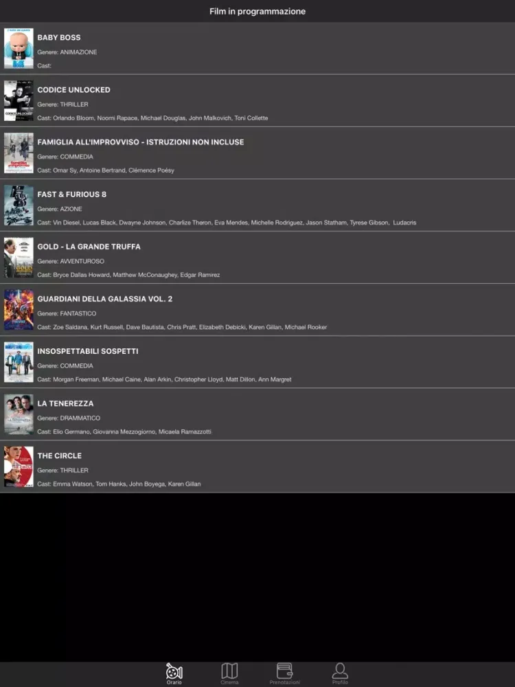Movieplex iPad 應用截圖