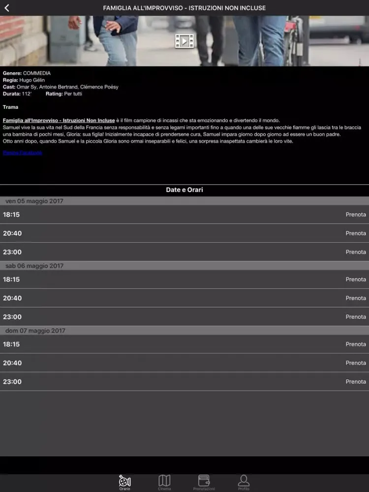 Tangkapan layar Stella Film iPad 