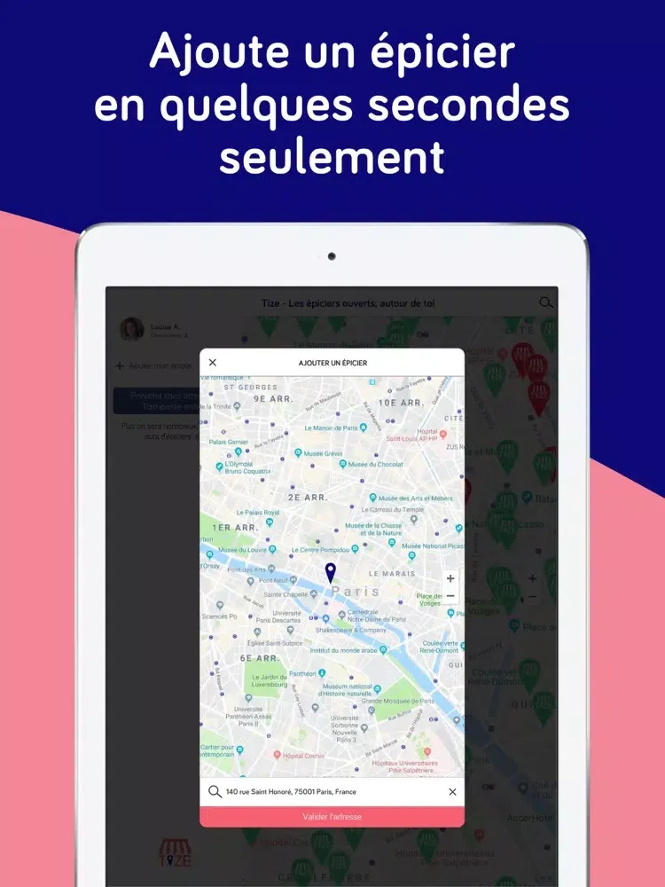 Tize, le radar à épiciers iPad  स्क्रीनशॉट