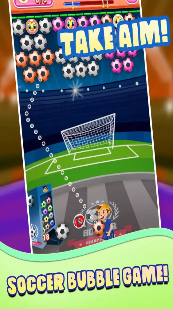 Captures d'écran de Football 2017 bubble shooter puzzle games