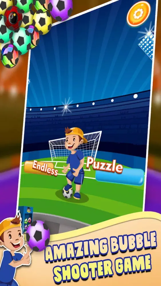 Captures d'écran de Football 2017 bubble shooter puzzle games