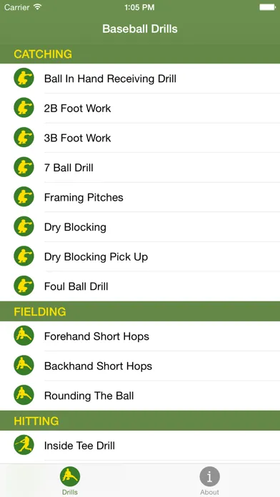 Ảnh chụp màn hình của Baseball Drills - Free Baseball Instruction and Training Videos