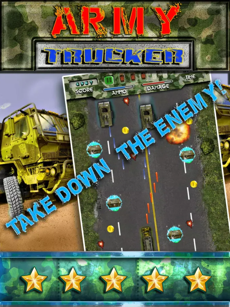 Capturas de tela do Army Trucker Racing Simulator - Realistic Military Truck Driver 3D Race Games FREE iPad 