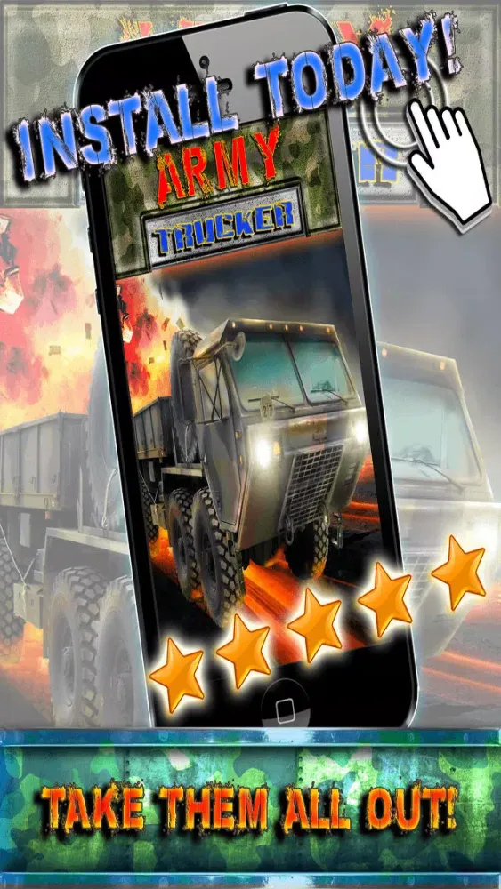 Capturas de tela do Army Trucker Racing Simulator - Realistic Military Truck Driver 3D Race Games FREE