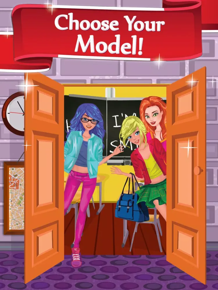 Campus Fashion Girls - Dress-Up Your Model Like A Princess FREE iPad 应用截图