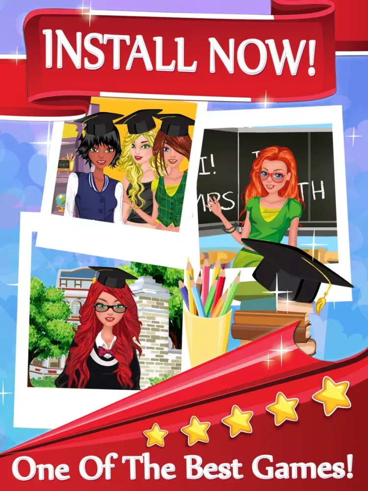 Campus Fashion Girls - Dress-Up Your Model Like A Princess FREE iPad 应用截图