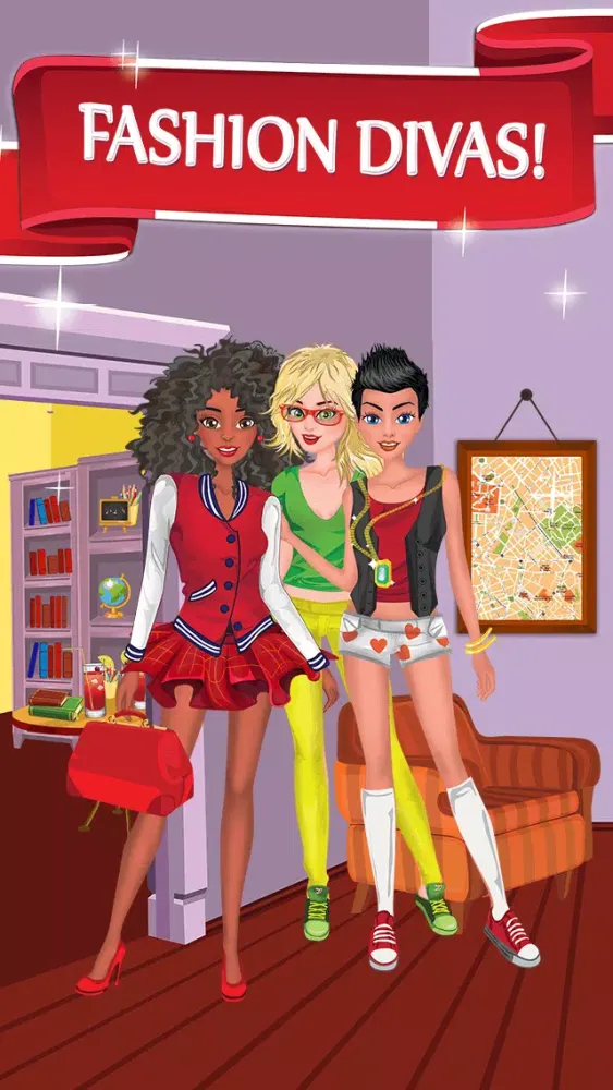 Campus Fashion Girls - Dress-Up Your Model Like A Princess FREE应用截图