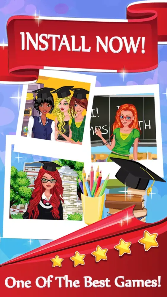 Campus Fashion Girls - Dress-Up Your Model Like A Princess FREE应用截图