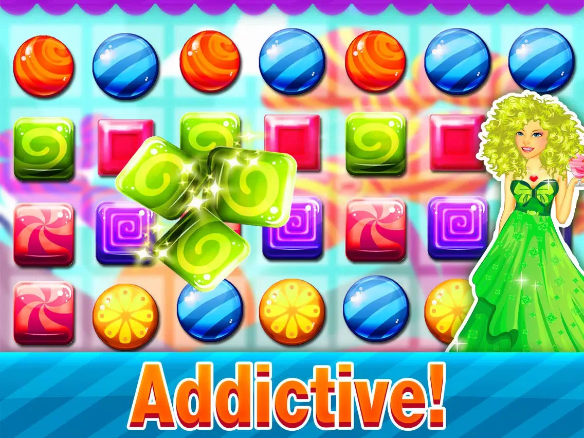 Candy Best Match-3 - Puzzle adventure in juicy fruit land free iPad 應用截圖