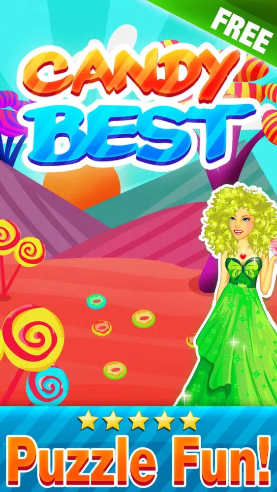 Candy Best Match-3 - Puzzle adventure in juicy fruit land free應用截圖