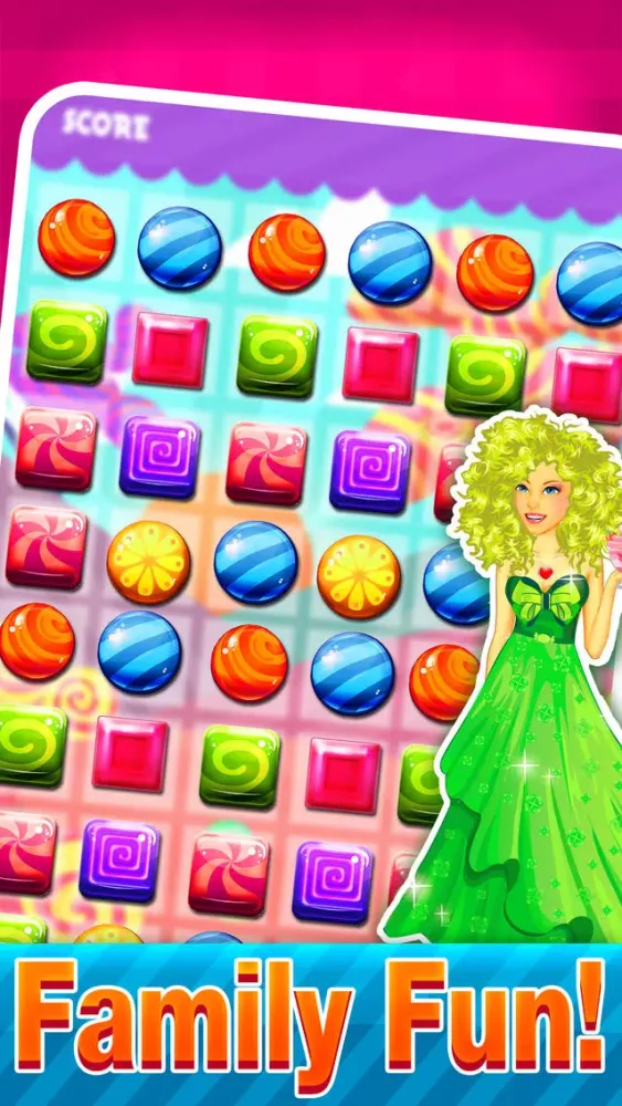 Candy Best Match-3 - Puzzle adventure in juicy fruit land free應用截圖
