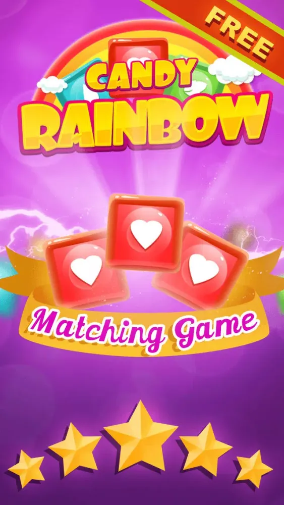 Candy Rainbow Unicorn Game - Pony Memory Puzzle For Kids FREE Screenshots