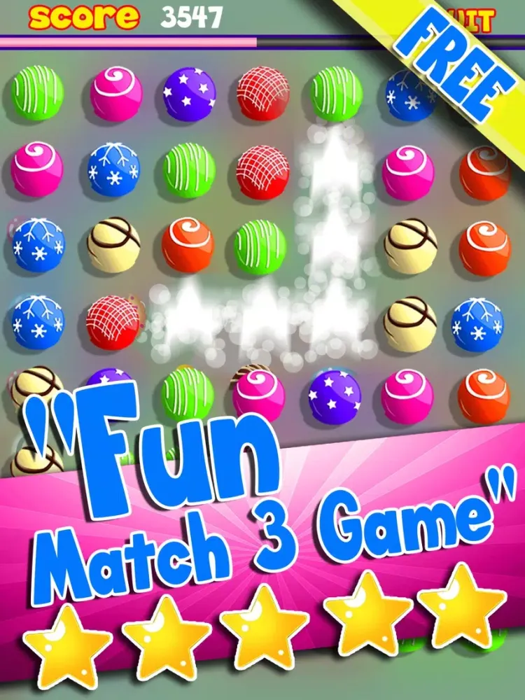 Candy Sparks Match-3 - Sweet Bubbles And Fruits Mania For Kids Free iPad  Screenshots