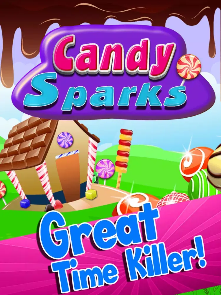 Candy Sparks Match-3 - Sweet Bubbles And Fruits Mania For Kids Free iPad  Screenshots