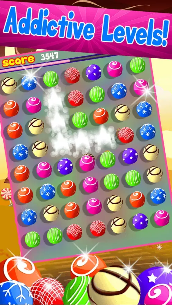 Candy Sparks Match-3 - Sweet Bubbles And Fruits Mania For Kids Free Screenshots
