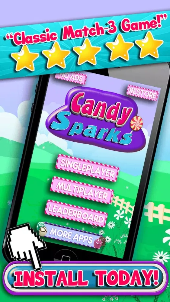 Candy Sparks Match-3 - Sweet Bubbles And Fruits Mania For Kids Free Screenshots