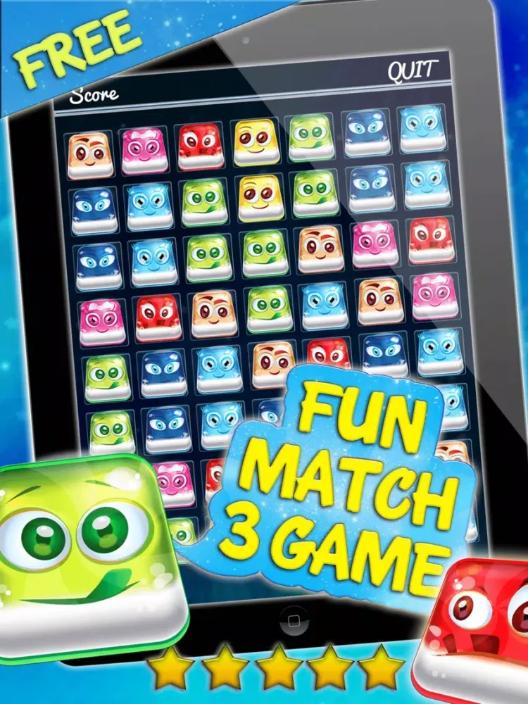 Jelly Crush Fruit Blitz - Enjoy Cool Match 3 Mania Puzzle Game For Kids HD FREE iPad 應用截圖