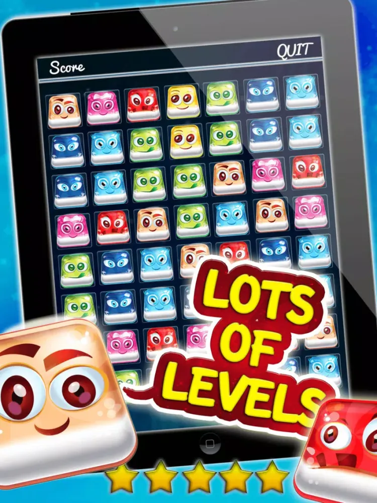 Jelly Crush Fruit Blitz - Enjoy Cool Match 3 Mania Puzzle Game For Kids HD FREE iPad 應用截圖