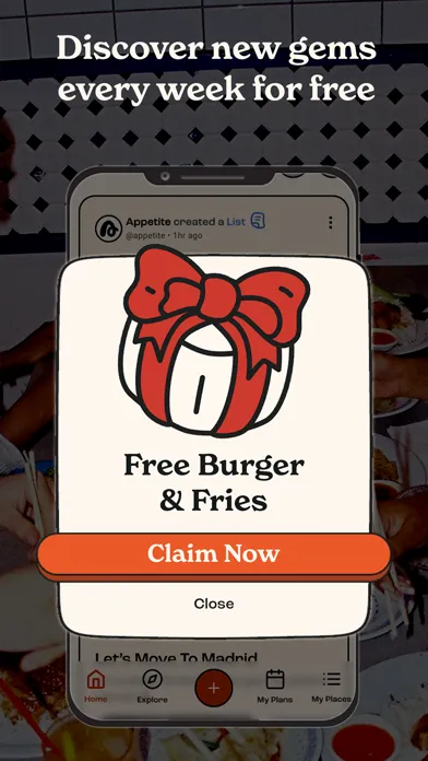 Screenshot di Appetite: Discover & Dine
