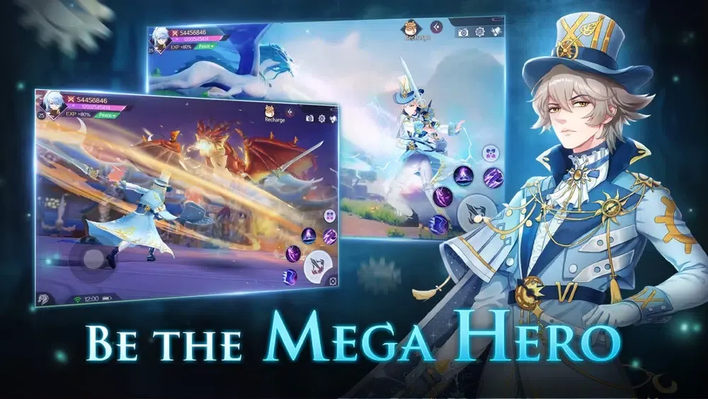 Capturas de tela do Mega Heroes