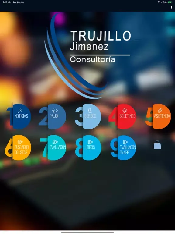 Capturas de tela do TJ Consultores iPad 