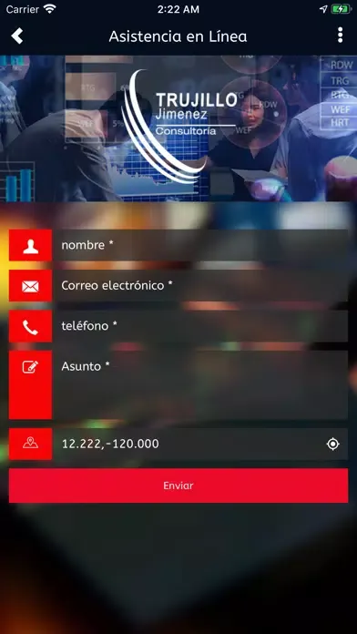 Capturas de tela do TJ Consultores