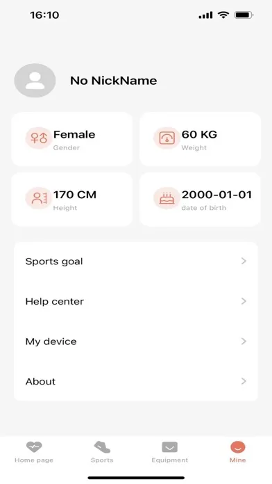ZGfit Ekran Görüntüleri
