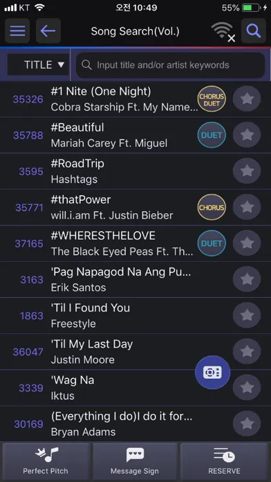 TJ SMART SONG LIST/Philippines Ekran Görüntüleri